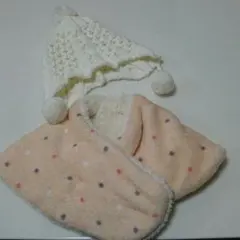 ベベ ニット帽   ネックウォーマー セット