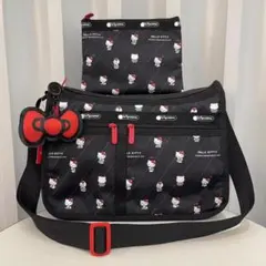 レスポートサック ハローキティ リボン結び ブラック リュック - メルカリ