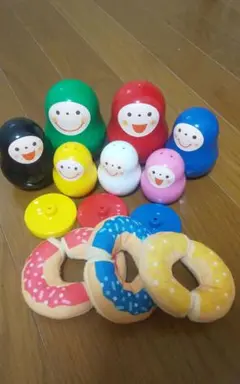 Benesseいろっち7体とドーナツおもちゃセット