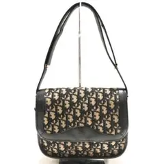 クリスチャンディオール トロッター ショルダーバッグ キャンバス ベージュ