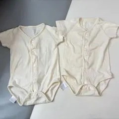 アカチャンホンポ　オーガニックコットン半袖ボディスーツ 2枚セット サイズ70