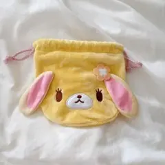 シュガーバニーズ ふわふわ巾着　はなうさ
