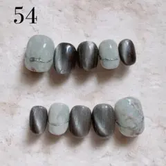 54★ネイルチップ★ハンド★24枚セット★ラウンドベリーショート