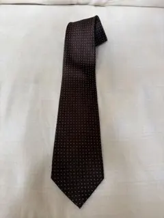 TEIJIN MEN'S SHOP ブラウン ドット柄 ネクタイ