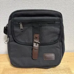 新品未使用✨ショルダーバッグ キャンバス 黒 多機能 メンズ　ブラック　シンプル