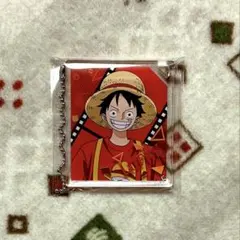 ワンピース ルフィ キーホルダー アクリルブロック - メルカリ