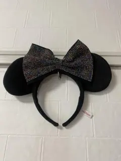 ミニーマウス 耳 リボン カチューシャ
