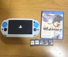 PS Vita 本体 ブルー　 ゲームソフト　5本付き