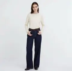 UNIQLO バギージーンズ 23 ネイビー ユニクロ