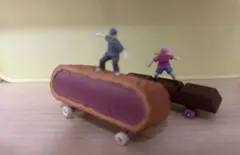 リトルボーダー　２点セット　ガチャ　スタンドストーンズ　ミニチュア　フィギュア