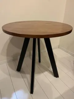 美品】Kanademono カフェテーブル 円形90cm 天然木 - メルカリ