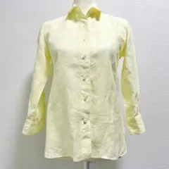 KAMAKURA SHIRTカマクラシャツ イエローリネンシャツ
