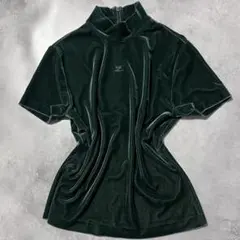 平成 y2k クレージュ courreges ロゴ刺繍 ハイネックニット 水色