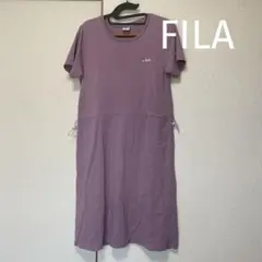 フィラ FILA ウエストギャザーコットンワンピース