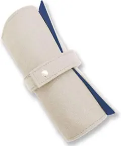 ぽ*テ様 ✅メガネポーチ 小物入れ ファブリック メガネケース 巻物　ホワイト/