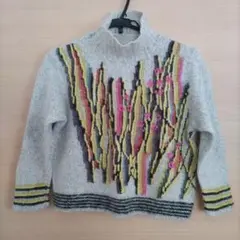 ハンドメイド　レディース　モヘアニット