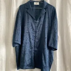 期間限定出品 jouetie チャイナシャツ ダークブルー系