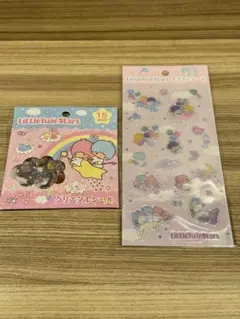 リトルツインスターズ　キキララ キラぷくシール　クリスタルシール　おはじきシール