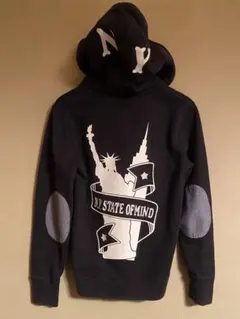 トミーヒルフィガー　フルジップフーディ　自由の女神像シルエット　パーカーブラック