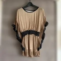 w closet 付け襟チェックミニワンピース➕ ブラウス - メルカリ