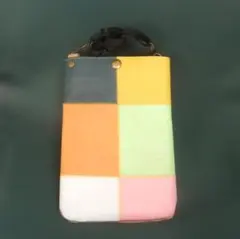 カラフル本革スマホショルダーバッグ