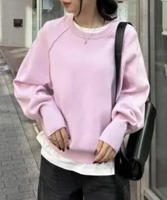 新品 RANAN スウェットライクニット Mサイズ