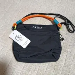 D.KELLY ロープ紐三層ショルダーバッグ ブラック