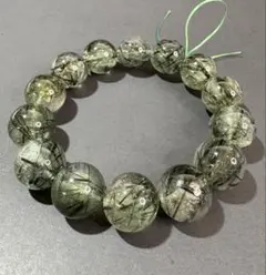 極上ゴールドルチルクォーツ 12mm 金針ビッシリ 高透明 ｜内径17cm 