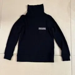 チチカカ ブラック タートルネックニット F 黒