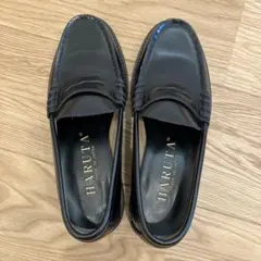 HARUTA 本革ローファー黒23cmEEE 卒業入学式に