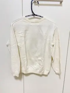 ZARA クリーム色 長袖カットソー 8サイズ