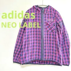 ★ アディダス・ネオadidas NEO LABELチェック柄フーディジャケット