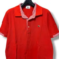 LACOSTE ラコステ ワンポイントロゴ ポロシャツ オレンジ 韓国