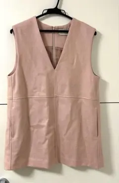 ユナイテッドアローズ ベスト ジレ ピンク系 毛99%