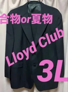 LloydClubシングルスーツパンツセットストライプネイビーブラック合物夏物