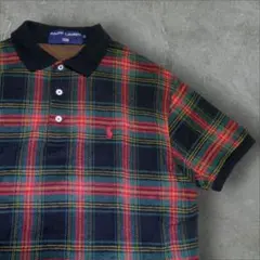 ポロスポーツ Ralph Lauren チェック柄 ポロシャツ Mサイズ