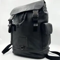 希少✨コーチ リビングトン マンハッタン リュック レザー 大容量 ブラック