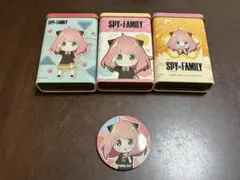 SPY×FAMILY アーニャ 缶バッジとキャンディ缶 4個セットのサムネイル