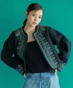 未使用/アメリカンラグシー　裏ボアの刺繍ジャケット