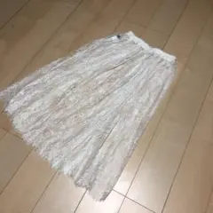 春★新品 ラブトキシック レース ロングスカート デニム重ね着 L160 150