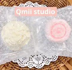 qmii studio クリーム巻 足跡ケーキ 2点set qmiistudio