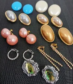 B 9点セット イヤリング 両耳ペア まとめ売り セット JAPAN刻印