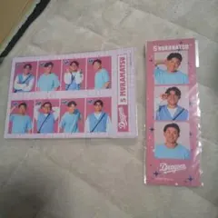 中日ドラゴンズ　村松開人　ドラ恋ステッカー2種