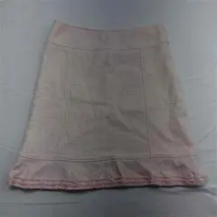 ＆MAX&Co. フレアスカート 淡いピンク ひざ丈