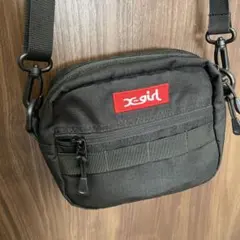 x-girl ブラックショルダーバッグ