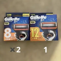 Gilletteプログライド5+1替刃 電動用 12本入り✖2セット - メルカリ