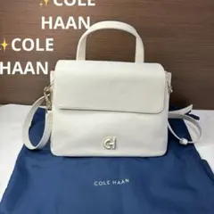 極美品✨ COLE HAAN コールハーン ホワイト ショルダーバッグ