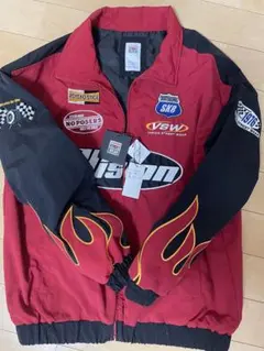 Vision ストリートウェアジャケット レッド/ブラックL