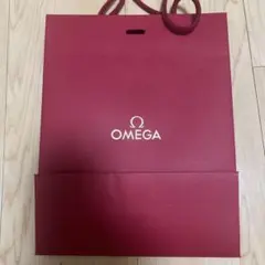 OMEGA ショップ袋 赤のサムネイル