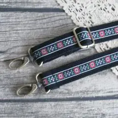 ショルダーストラップ*2.5cm幅*花刺繍